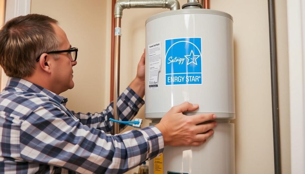 Energy efficient water heater with rebate information in Santa Ana