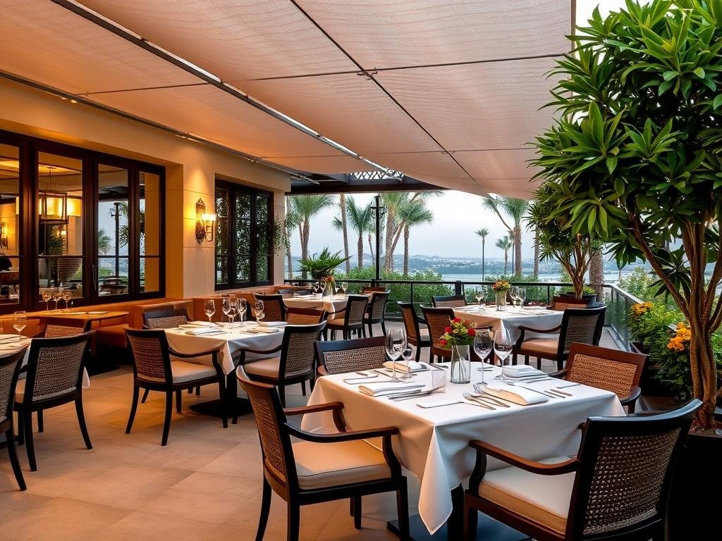 Seagull deterrent system installed at a Beverly Hills restaurant