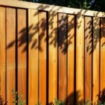 wood privacy fence